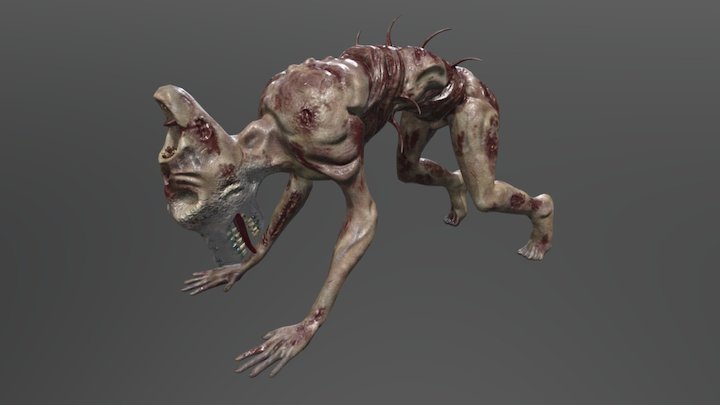 Dogman Zombie 3D Model