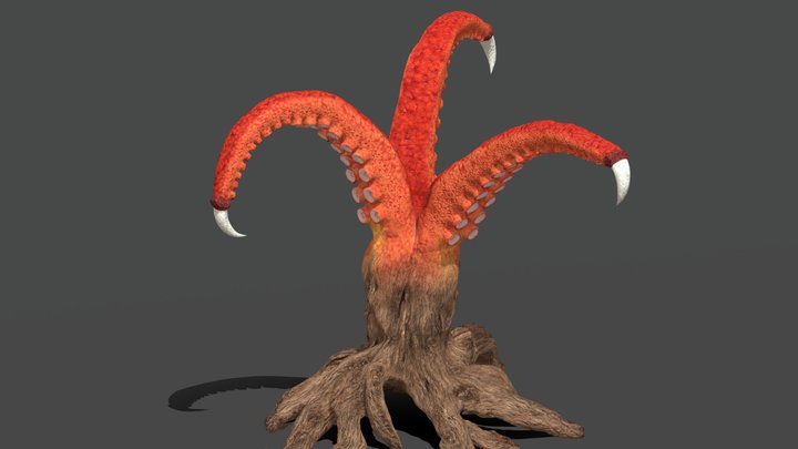 octopus squid plant 3D Model