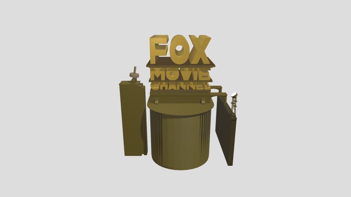 Fox Movie Channel 2000 Logo Remake 3D Model