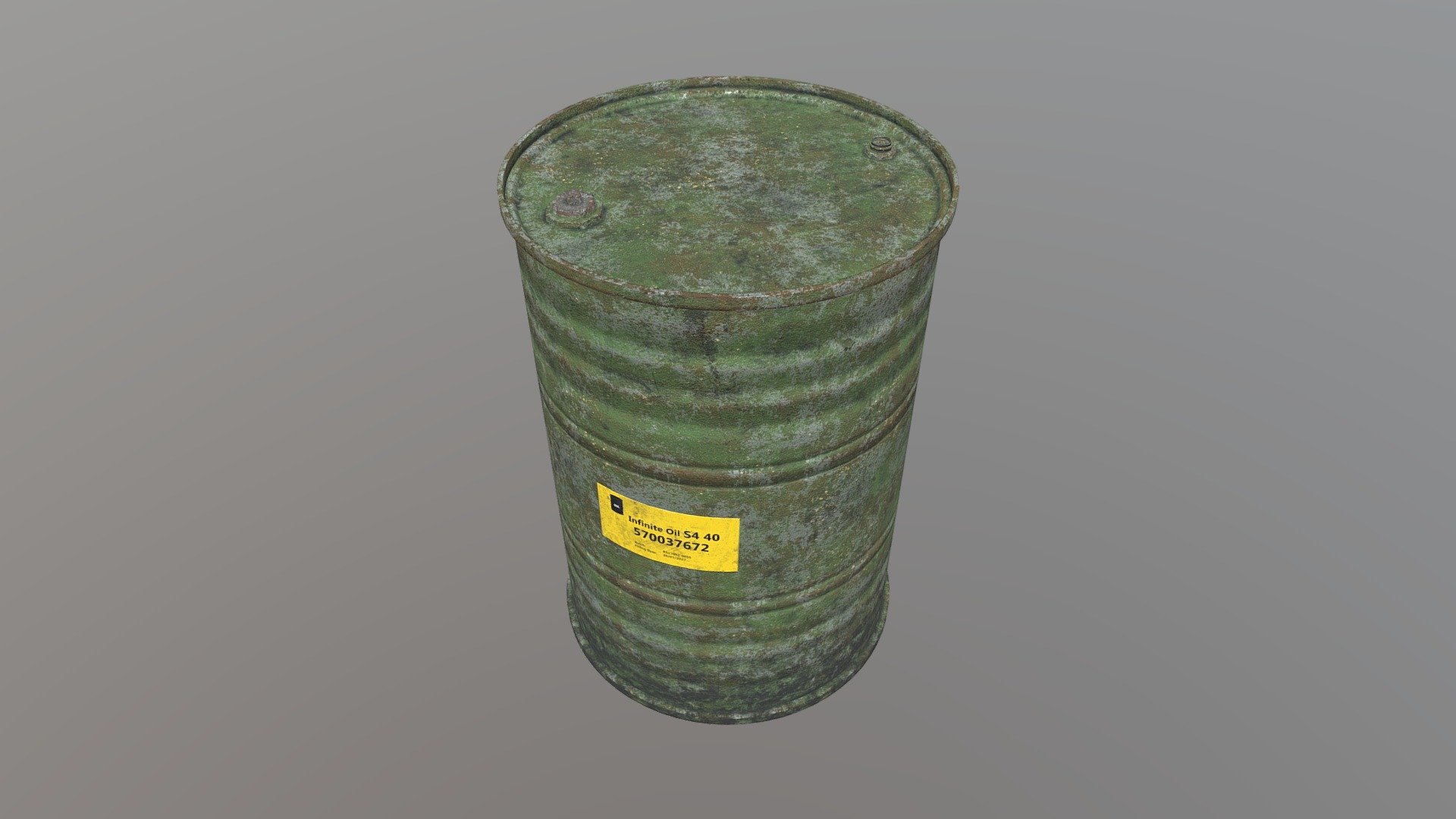 Low Poly Barrel 16