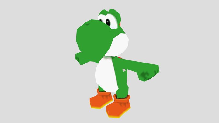 Super Mario 64 DS - Yoshi – Modello 3D gratuito STL