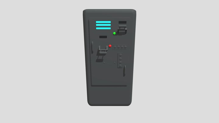 Sci-Fi Electrical Box 3D Model