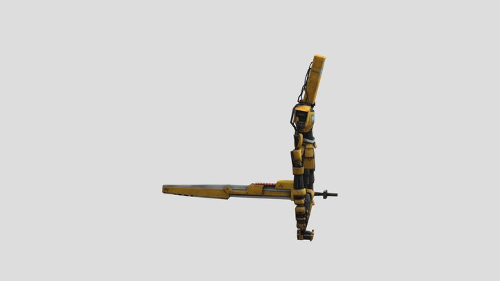 Swordsmachine (RIGGED) 3D Model