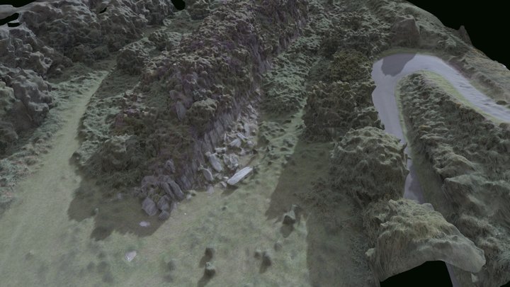 Bluestone quarry 3D Model