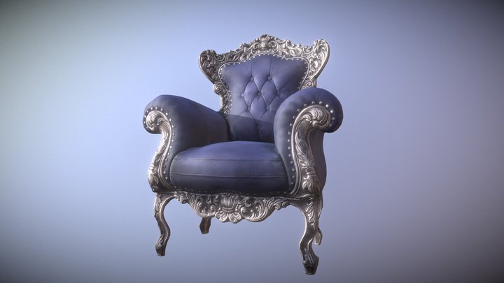 Baroque Chair 3D Model