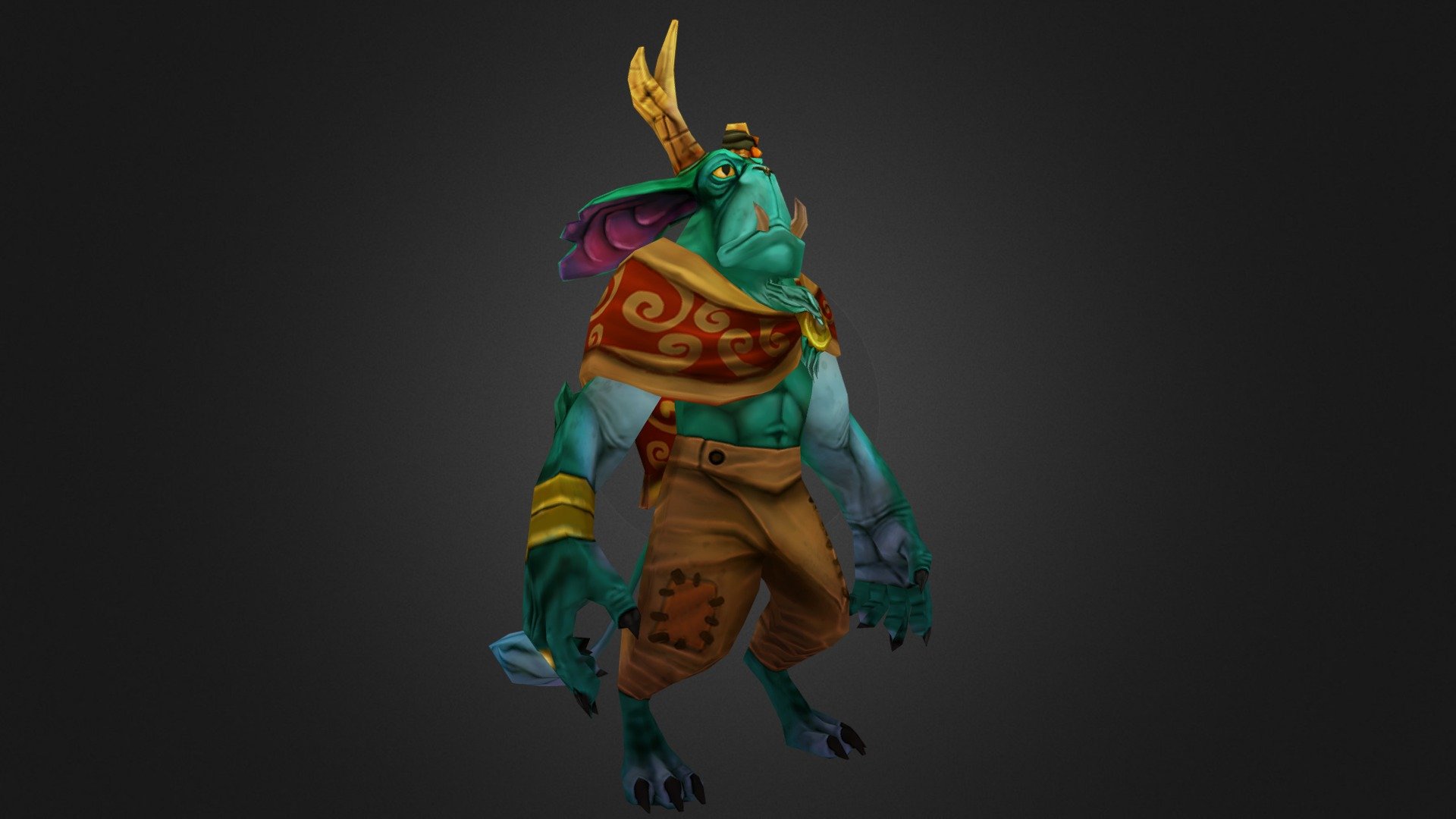 Grumpy old man thing by Doingwell's concept(WIP) - 3D model by ...