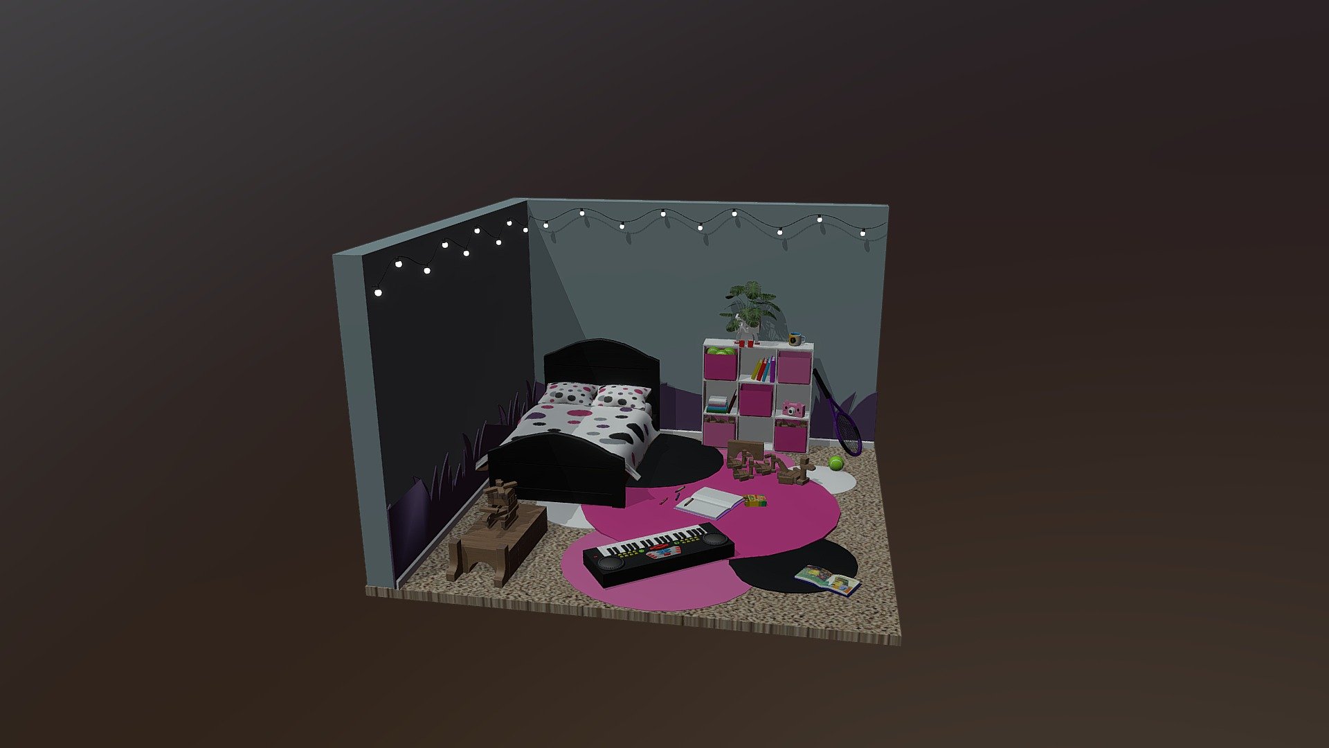Bed Room - 3D model by 1bilstacia [128167e] - Sketchfab