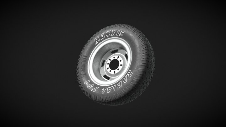 Maxxis offroad tyre 3D Model