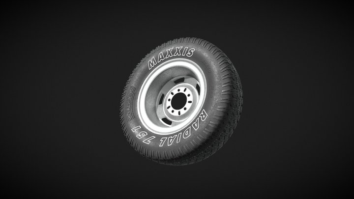 Maxxis offroad tyre 3D Model