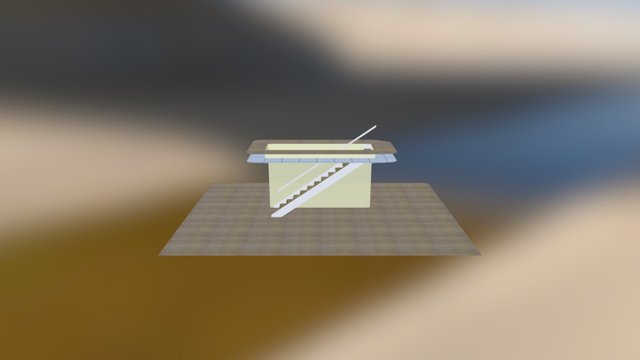 Turret straight stair 9-21-16 3D Model