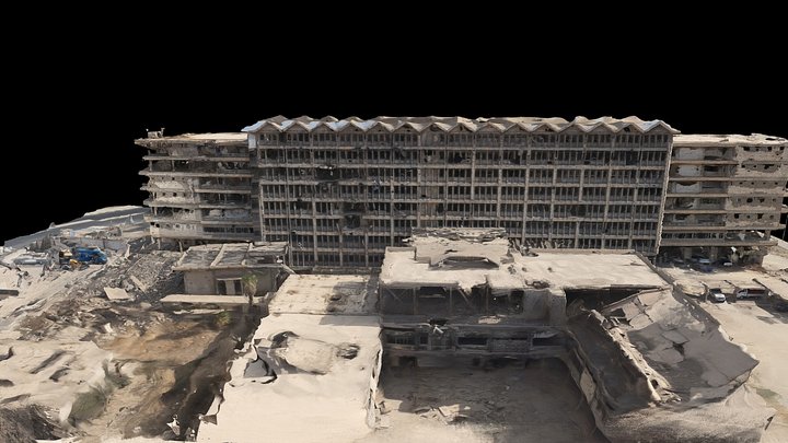 Mosul Ibn Sina Teaching Hospital, Iraq (08.2022) 3D Model