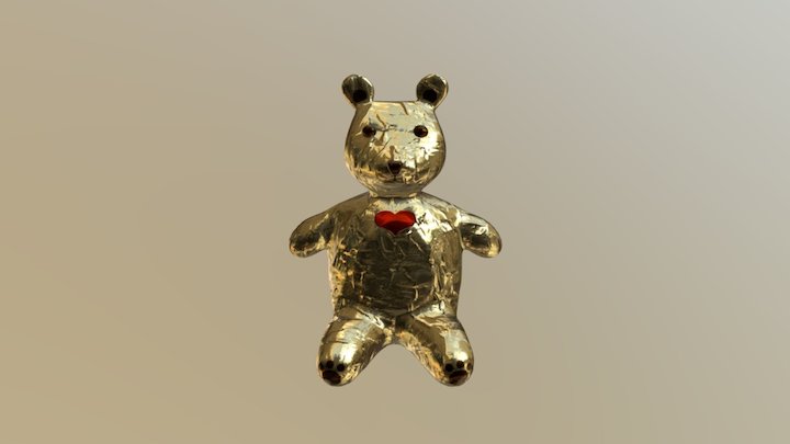 Urlaub_chocolate_foil_bear 3D Model