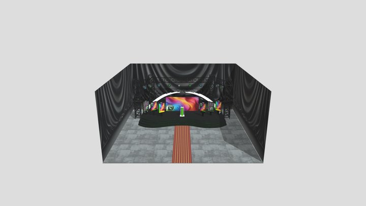 corporate event stage 3D Model