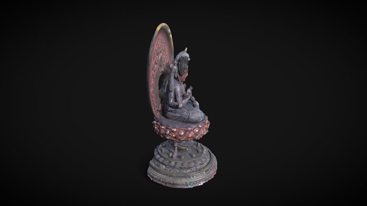 愛染明王(木製) from EinScan Libre 3D Model