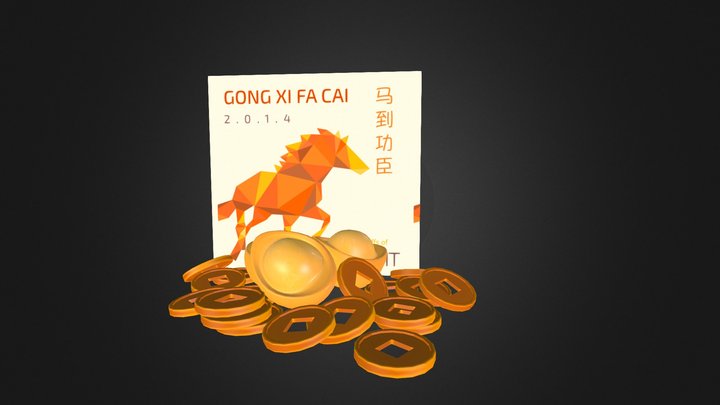 Happy Chinese New Year 2014 from Juic3dit 3D Model