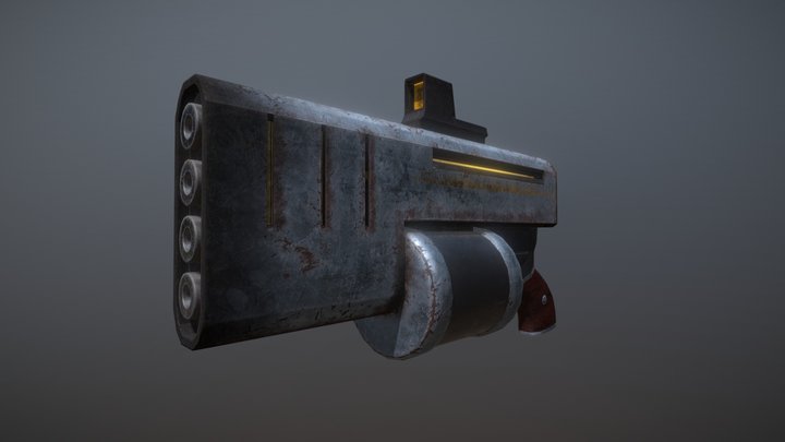 Old World Quad-Rifle 3D Model