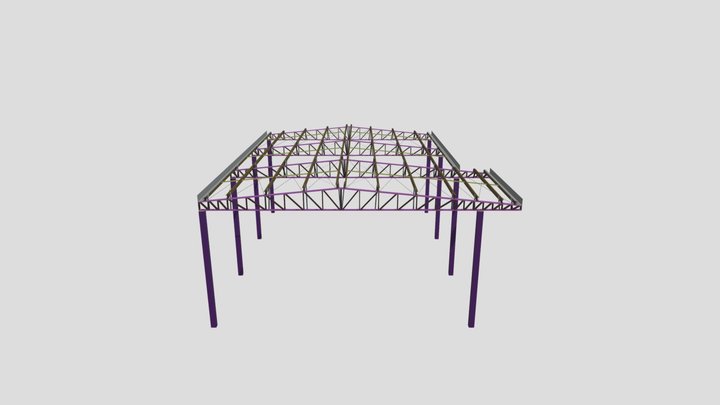 COBERTURA METÁLICA 3D Model