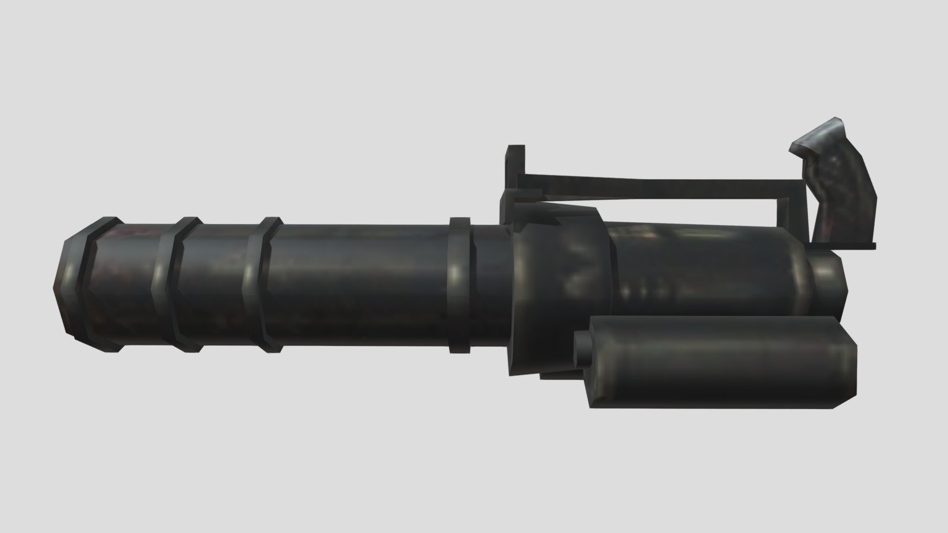 Dead frontier Rifle caliber Vulcan mini gun — Sketchfab embed 3D viewer