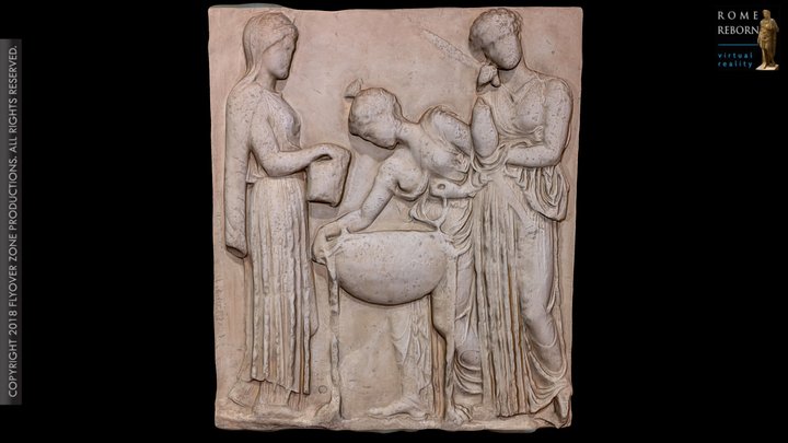 3D rendering of Medea and the Daughters of Pelias