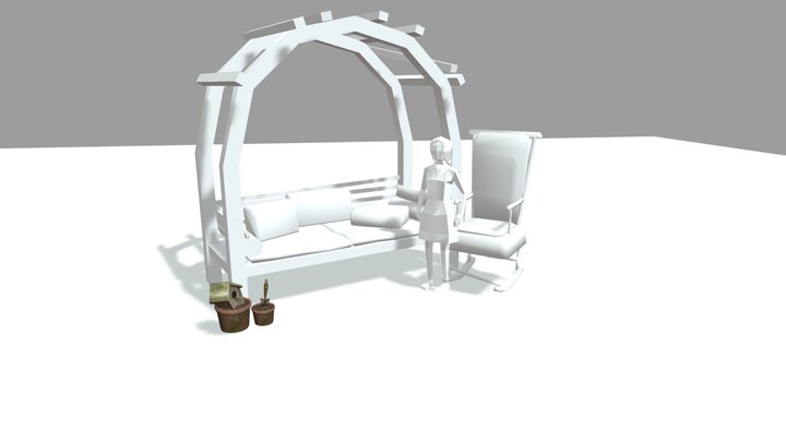 Grandma's house - Texture 2 More detailed props 3D Model