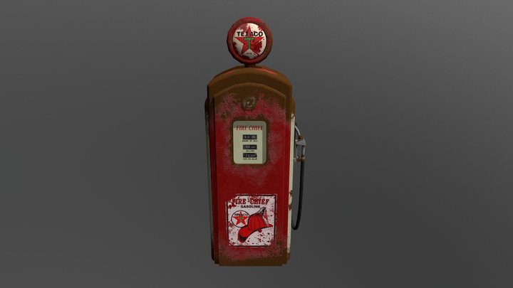 Gas station 3D Model