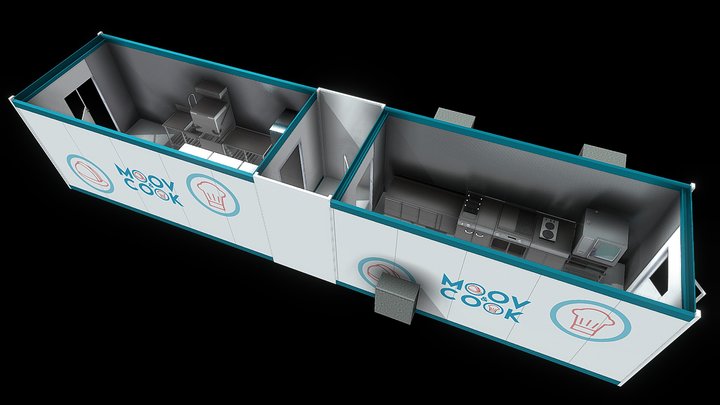 Restaurant de plage - Sète 3D Model