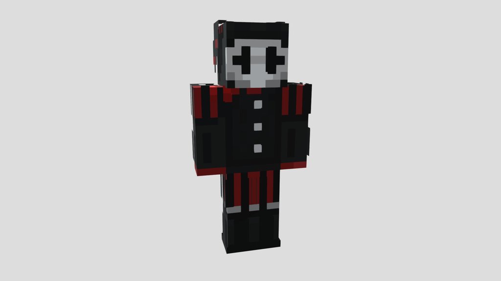 ClownPierce 3D Model – Minecraft Style Character