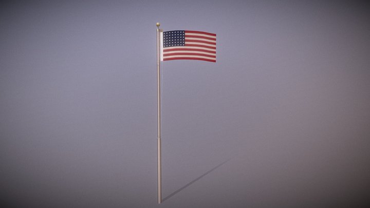 World War 2 USA Flag (Animation) – Modello 3D gratuito STL