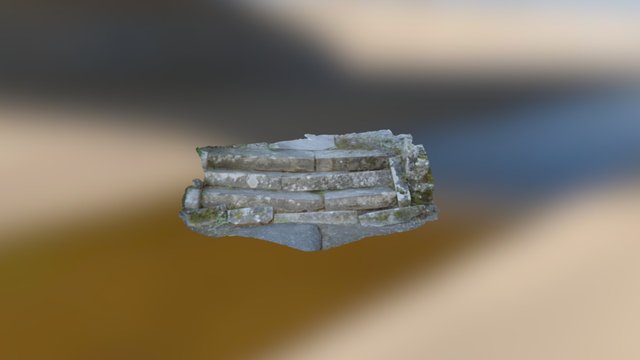 Stone steps 3D Model
