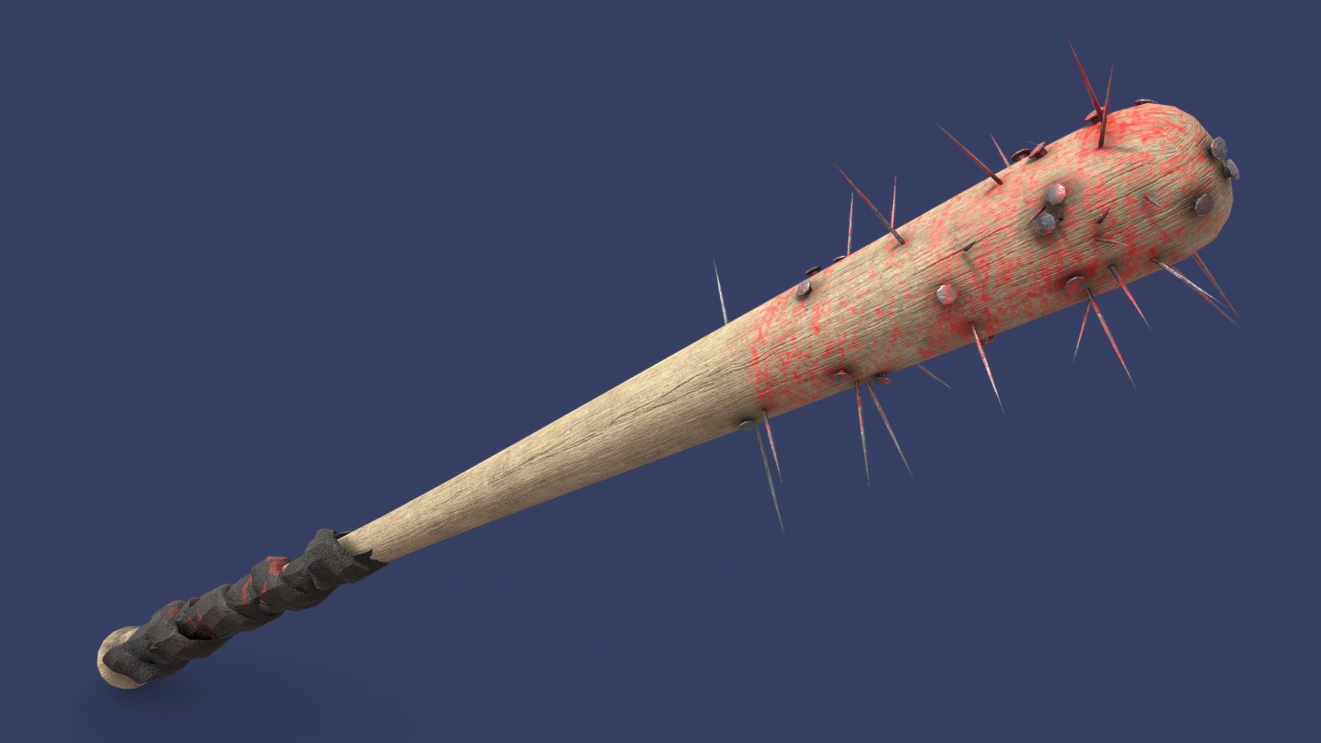 Spiked Baseball Bat Download Free 3D model by Bora Özakaltun