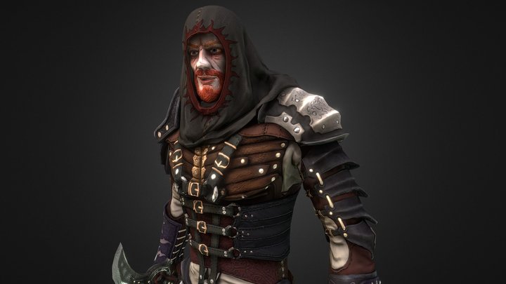 Sword warrior assassin 3D Model