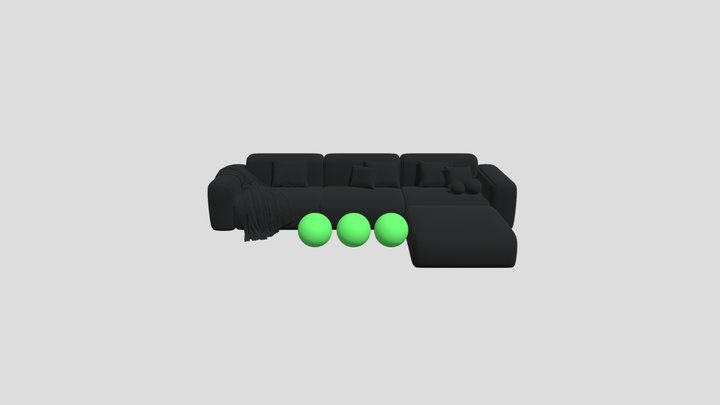 uploads_files_5044663_Beige_Microfiber_Modern_So 3D Model