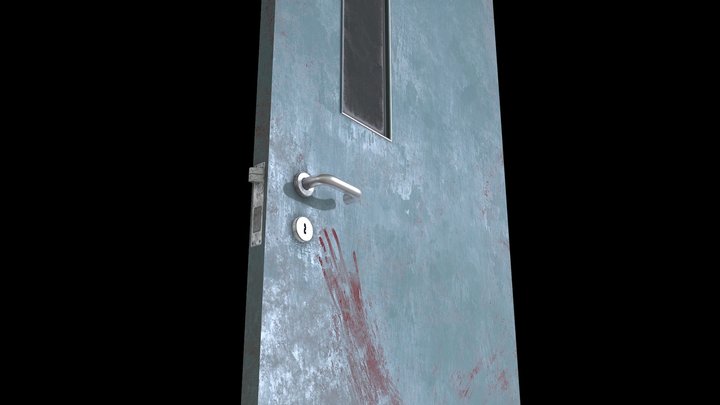 Hospital Door Horror 3D Model