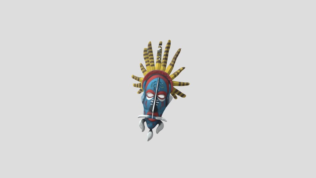 Tribal Mask of King Zulu Dino Valley