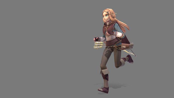 Zelda Run 3D Model