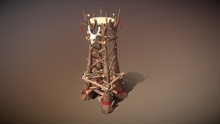 Stylized Tower Grade I 3D Model