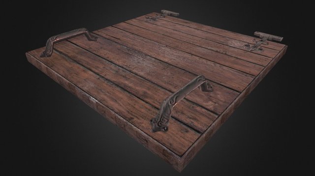 Skywind - Bar tiling set - Trapdoor 3D Model