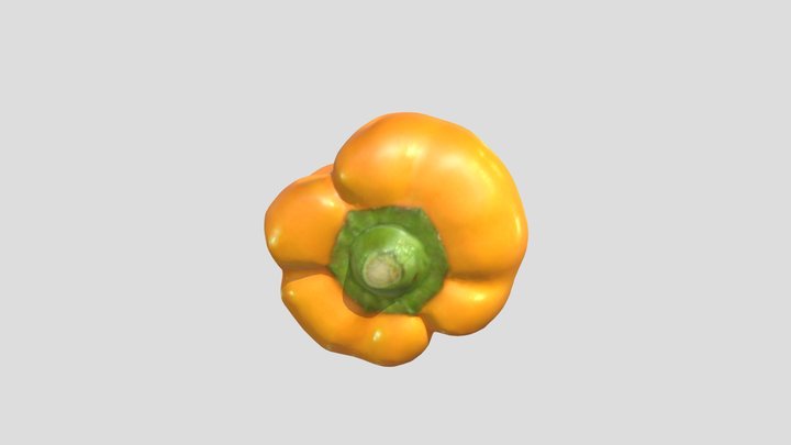Yellow Pepper 3D Scan 3D Model