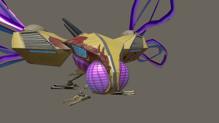 Dragon Fly Vehicle 3D Model
