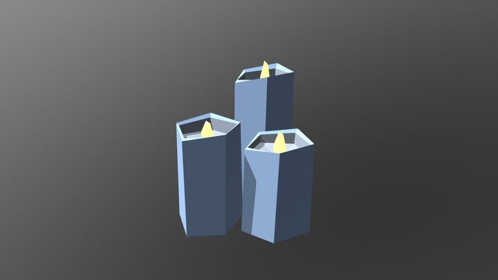 Candles 3D Model