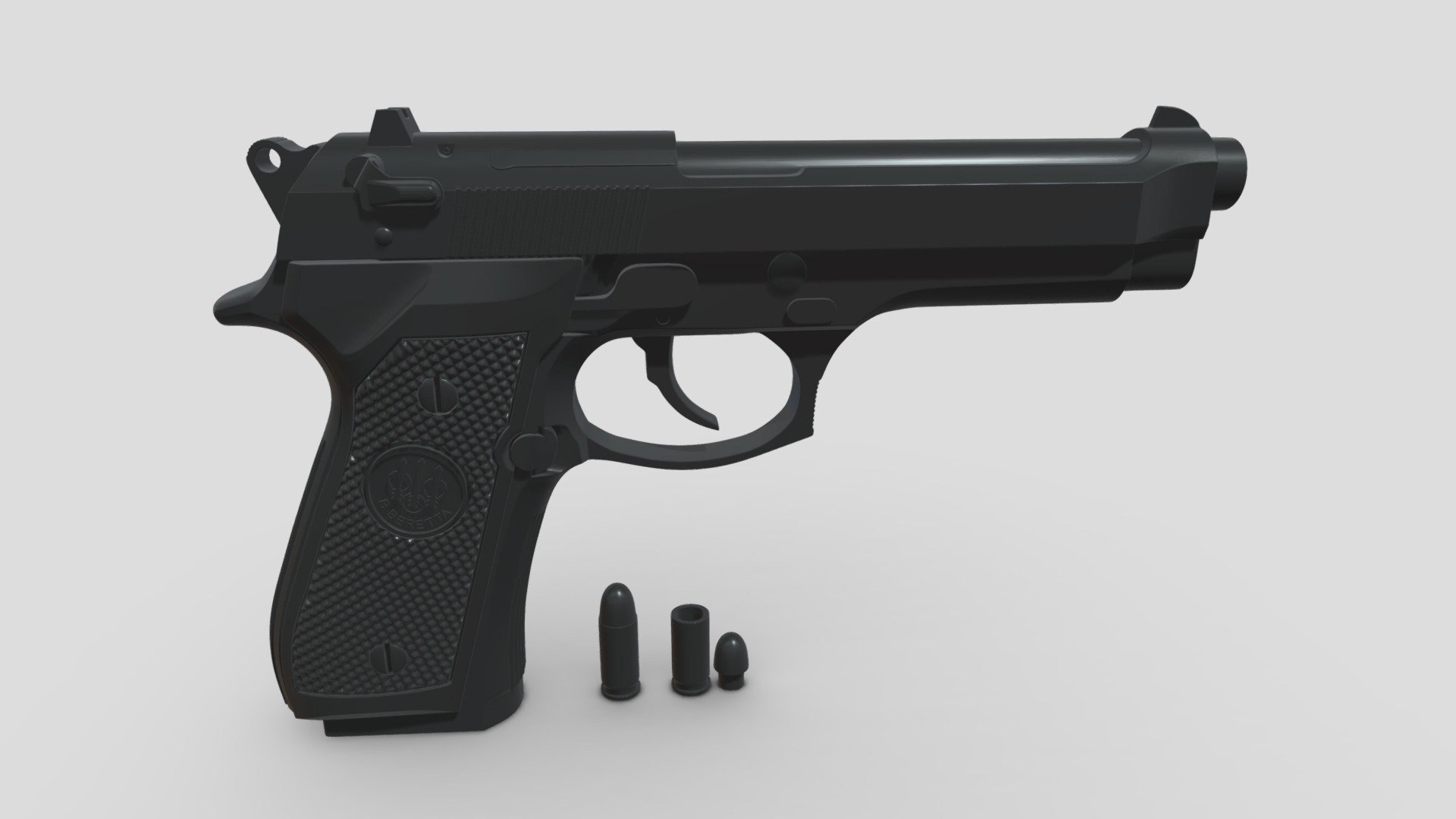 Beretta 92 for 3D Print - 3D model by HANU STORE (@HANUSTORE) [128e14e ...