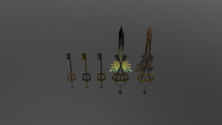 Keyblades 3D Model