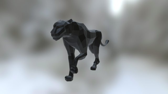 Panther Walk 3D Model