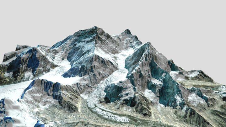 珠穆朗玛峰 - Mt. Everest 3D Model