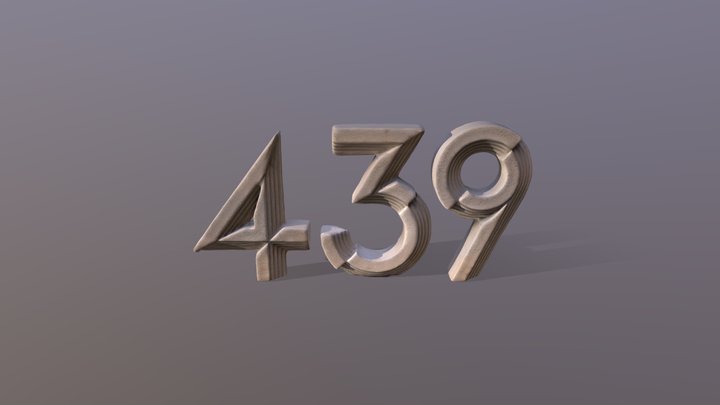 439 Sign 3D Model