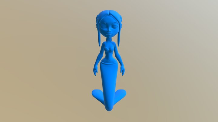 Mermaid Figure 3D Model
