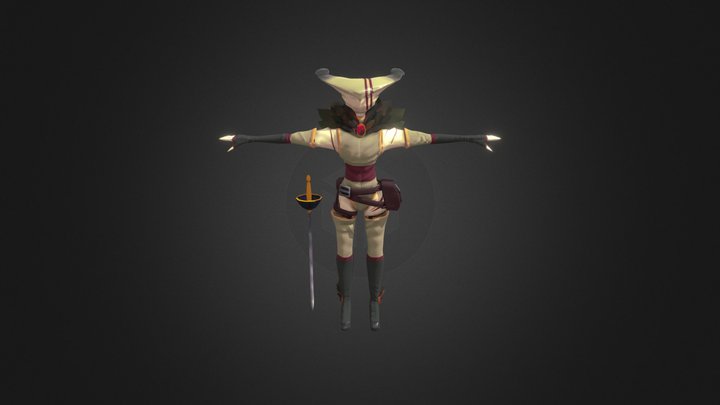Fencer Final Model 3D Model