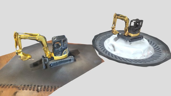 【TEST】Polycam＿KOMATSUミニショベルPC５０MR＿02 3D Model