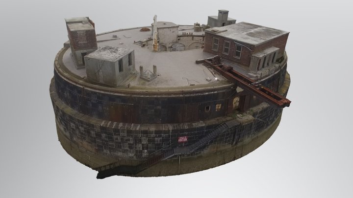 Plymouth Breakwater Fort 3D Model