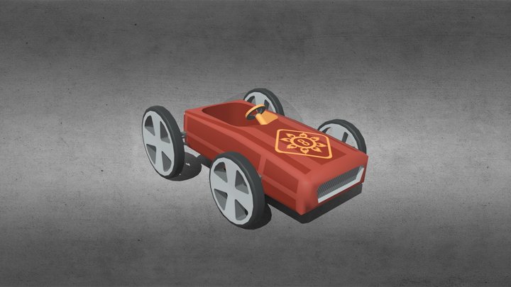 Red Kart 3D Model